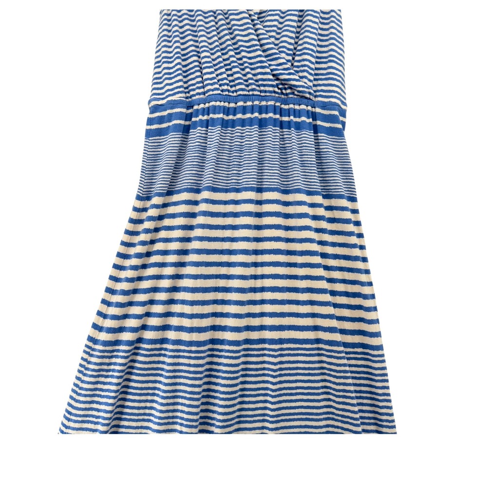 Vineyard Vines Womens Blue White Striped Surplice Maxi Dress Ruffle Hem Large - Picture 4 of 10